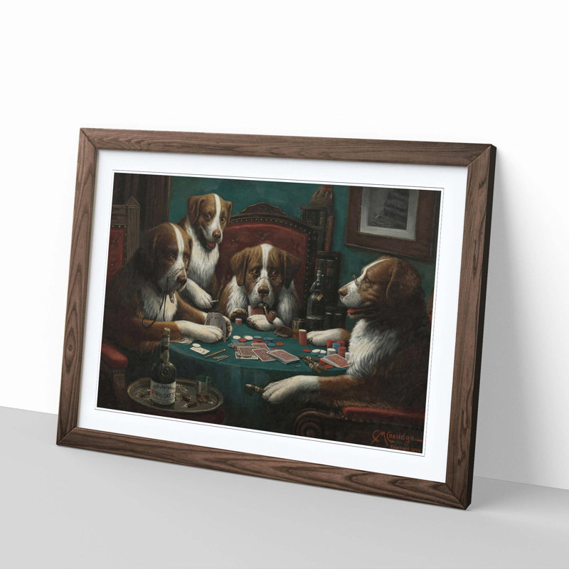 Cassius Marcellus Coolidge - Single Picture Frame Print, Walnut
