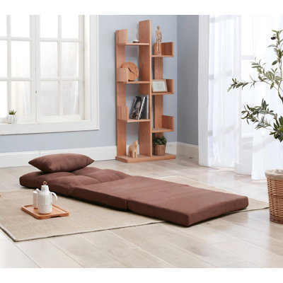 Canapé-lit réglable pliable pour loisirs vidéo moderne, canapé-lit triple rabattable, canapé de plancher réglable avec un oreiller, 5 positions inclinables