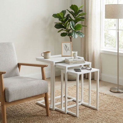Tables gigognes en bois massif H 23,5 po x l 18 po Kendrik