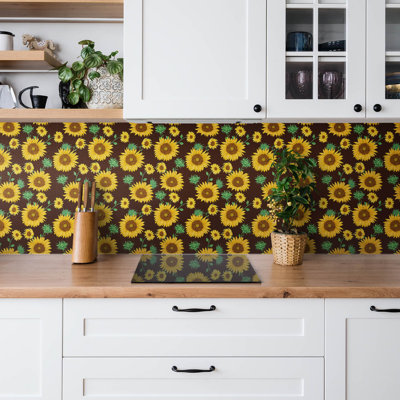 Waut 50x100 cm Pvc Mosaic Sheet in Yellow