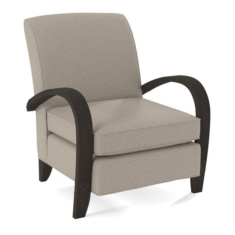 Vero Armchair, Havana, Beige Performance Fabric; 0851-73