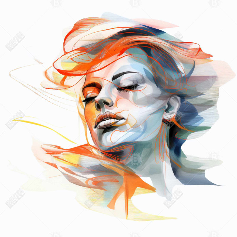 Beauty waves - 32"x32" art on canvas
