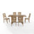 Heymann Trestle Dining Set with Solid Wood Chairs-711096411-805197703