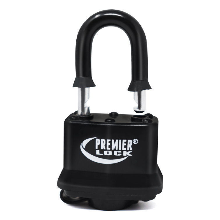 Premier Lock 1-1/2 Laminated Padlocks Fully Black Jacketed LAP02J