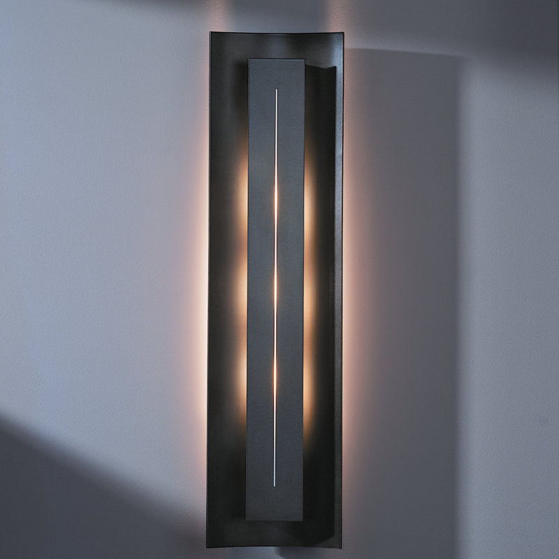Gallery Dimmable 8 Lbs Flush Mount Scone, Dark Smoke, Amber