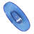 65 Inch Freestanding Soaking Bathtub, Transparent Blue, Oval, Resin, And Safe 64 Blue Oval Freestanding, Soaking, For Bathroom Modern Style