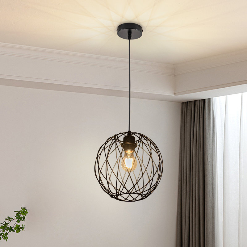 Amalan 1 - Light Matte Black Geometric Pendant