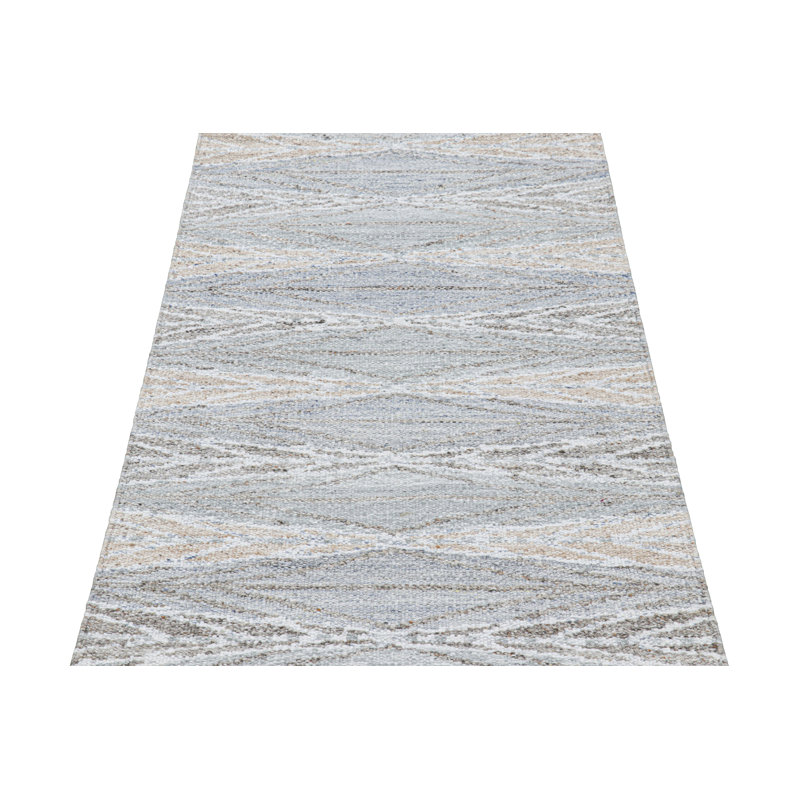 Scandinavian Wool Geometric Area Rug, Runner 2'6" x 10'