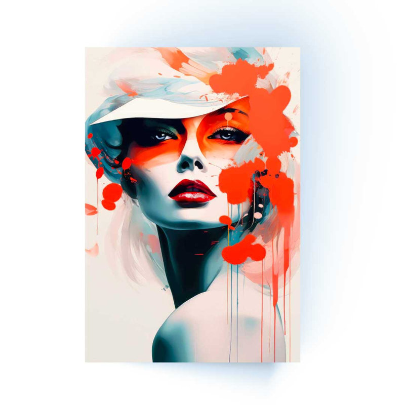 «Modern Colors Woman», ensemble de 3 reproductions d'art mural, H 24 po x l 73 po x P 1 po