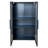Wall Mounted Storage Cabinet with Glass Doors for Kitchen and Bathroom
