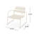 Modern Outdoor Open Slat Design Chat Set With Durable Metal Frame-421962711
