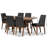 Cedrial 6 - Person Four Leg Dining Set-1123295992