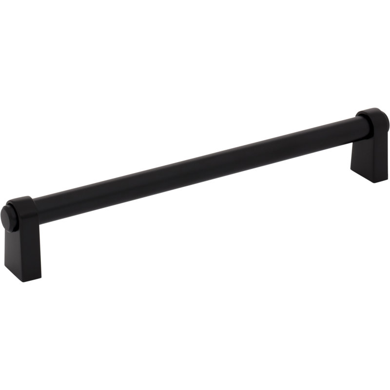 Lawrence Bar Pull, Flat Black, 7 9/16" Center To Center