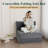 Folding Sofa Bed - Convertible Sleeper Chair With Pillow, Fold Out Couch, Memory Foam Floor Mattress, Futon Couch, Lazy Sofa For Living Room/Dorm/Guest Room/Home Office, Gray-940689156