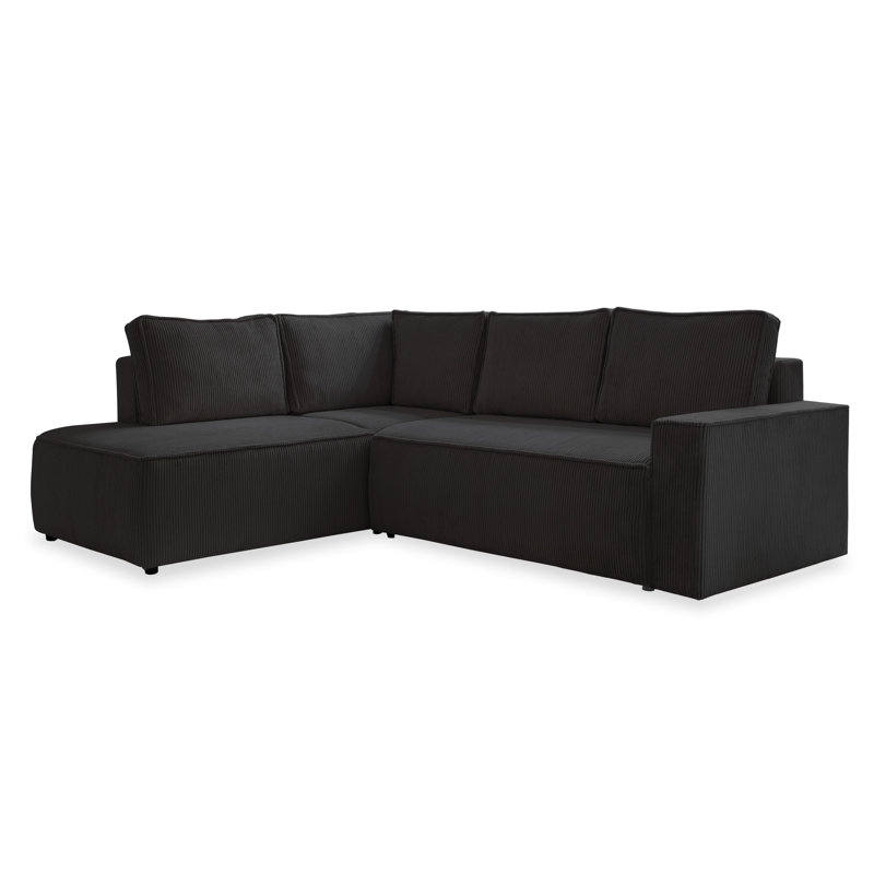 Brave Dave Corner Sofa L Shape, Anthracite, Left Hand Facing