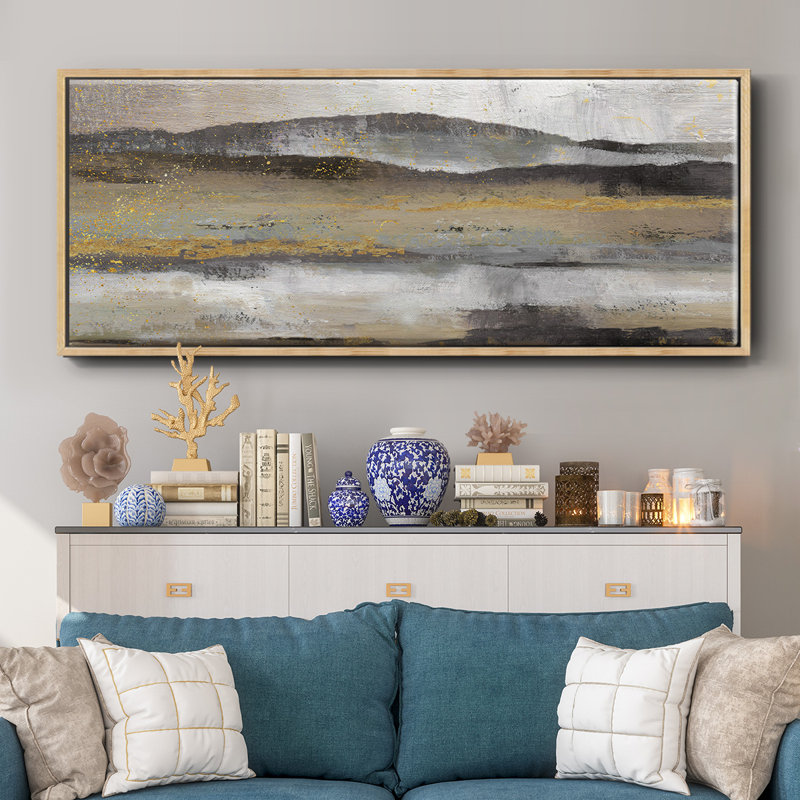 Rolling Hills- Framed Canvas, 20" H x 50" W
