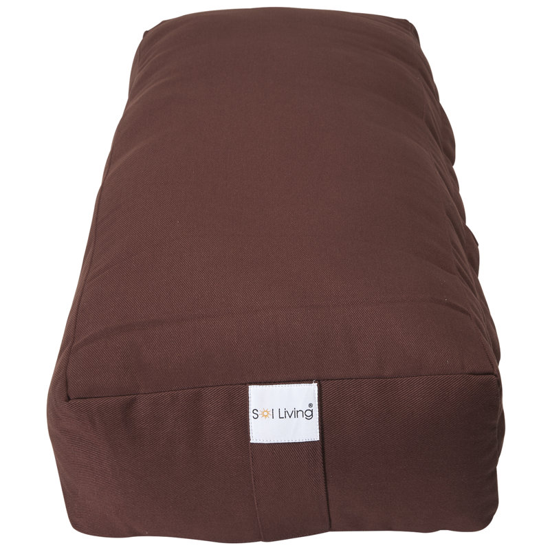 Traversin en coton, Brun, 26 po x 8 po x 5 po