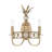 Hearst 2-Light Wall Sconce in Noble Brass-732977982