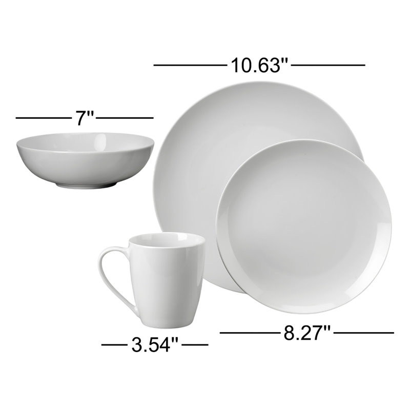 Claire Everyday Classic Coupe 16 Piece Dinnerware Set