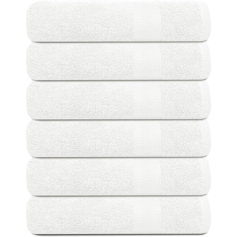 Juane Cotton Bath Towel, White