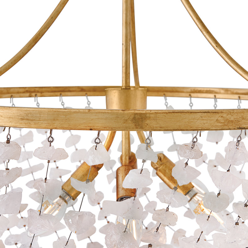 Fredrick Ramond Myra Medium 24 in. 6-Light Crystal Chandelier, 29.25" H x 24" W x 24" D, 6 Lights