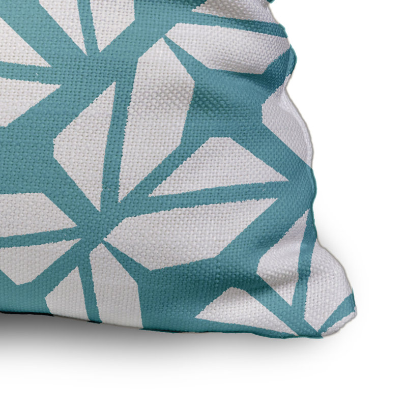 Housse et insert de coussin extérieur d'extérieur, Bleu sarcelle, 20 po X 20 po