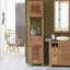 Coline Solid Wood Freestanding Linen Cabinet