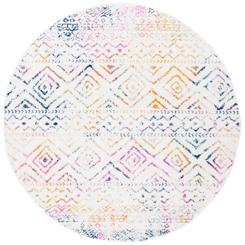 Sunnyside Performance Southwestern Rug, Round 6'7"
