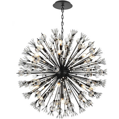 Vera 38 Inch Crystal Starburst Round Hudspeth
