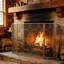 3 Panel Iron Fireplace Screen