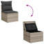  Ensemble de canapé de jardin gris clair, gris foncé-764701702
