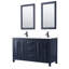 Ensemble de meuble-lavabo double 60 "avec miroir Daria-97928333-97928336-97928340