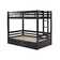 Fern Rock Twin to King Solid Wood Extendable Daybed with Loft Bunk and 2 Storage Drawers Guest Bed