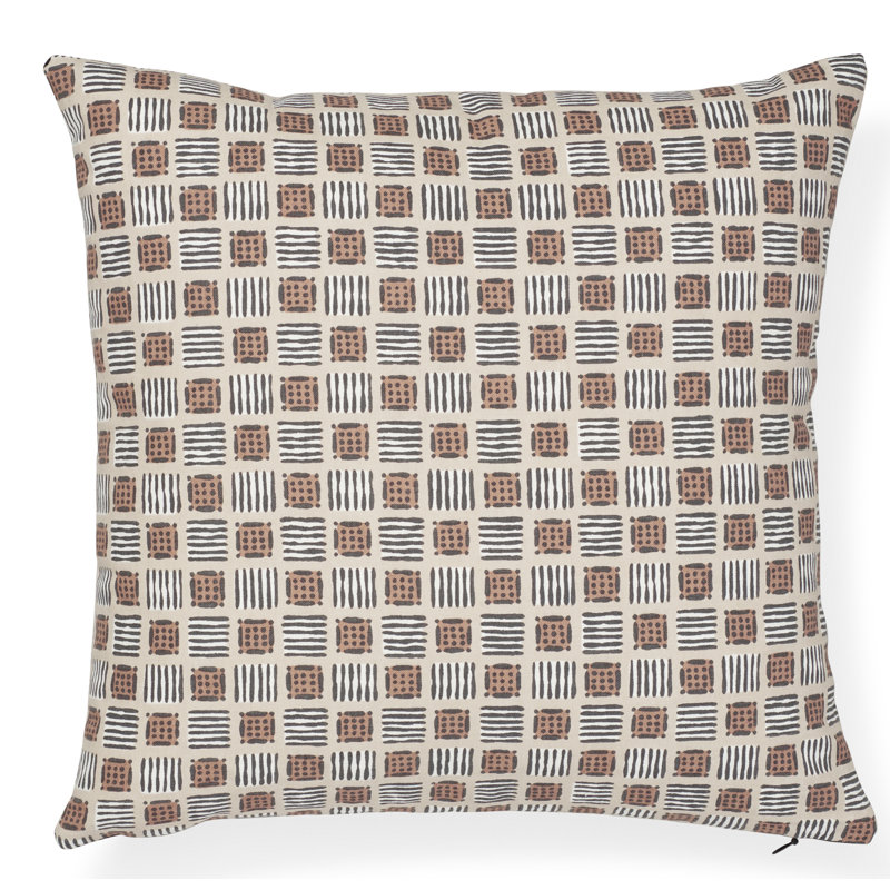 Schumacher x Celerie Kemble Mottley Grid Pillow