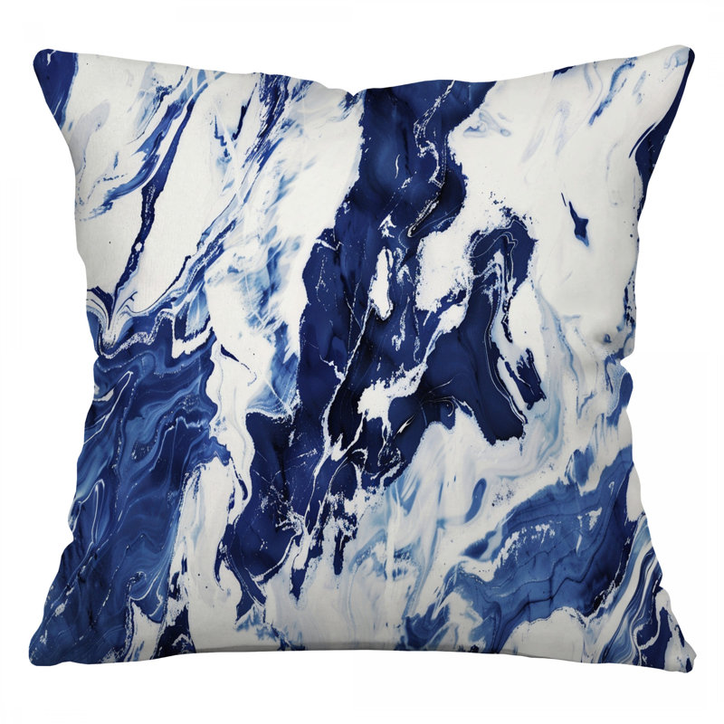 Cotton Blend Reversible Throw Pillow, 20"H x 20"W