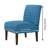 Aftonshire Modern Accent Chair, Armless Lounge Chair With Tufted Upholstery & Wood Legs, Fabric Side Chair- Horizontal Back Design, Comfortable Decor-1306145379
