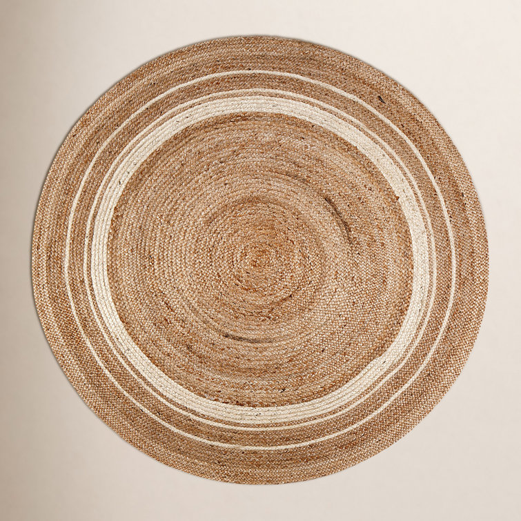 Natural Fiber Braided Round Area Rugs