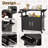 Outdoor Grill Cart Kitchen Storage Cabinets Island with Wheels Buffet Prep Tables