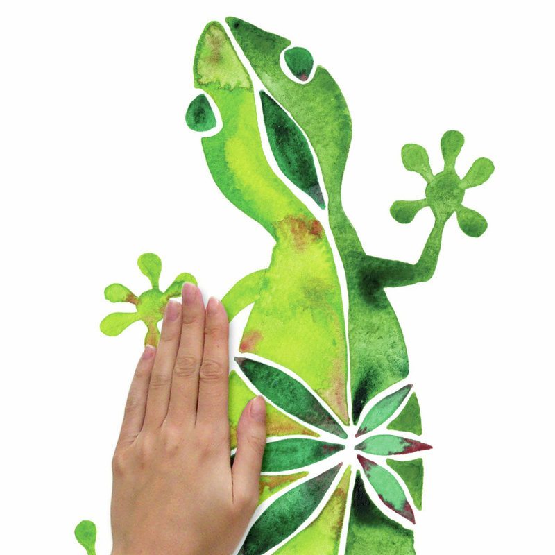 Adhésif décoratif geckos aquarelle Catcoq
