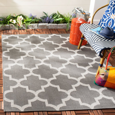 Tapis d'intérieur / extérieur géométrique Murielle Performance