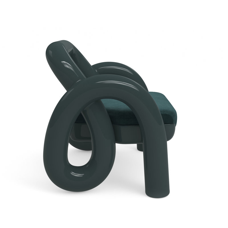 Gelee Accent Chair-Apatite, Green, Green Polyester