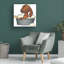 «Brown Dachshund Bubble Bath» par Danny Gordon, impression sur toile tendue-1045092889