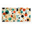 Cleti - Ensemble de 2 peintures murales abstraites en acrylique-103933686