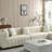 Channel Tufted Sofa Velvet Upholstered Modular Sofa-1361403030