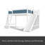 Lit mezzanine simple avec tablettes de rangement et garde-robe-121325727-121325722