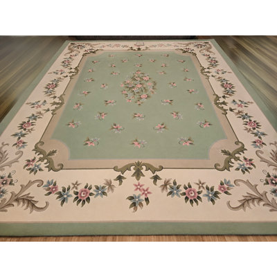 Wool Floral Indoor Rug