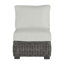 Fauteuil de chambre modulaire rustique tissé - gris ardoise-600847749-607864365-600847099