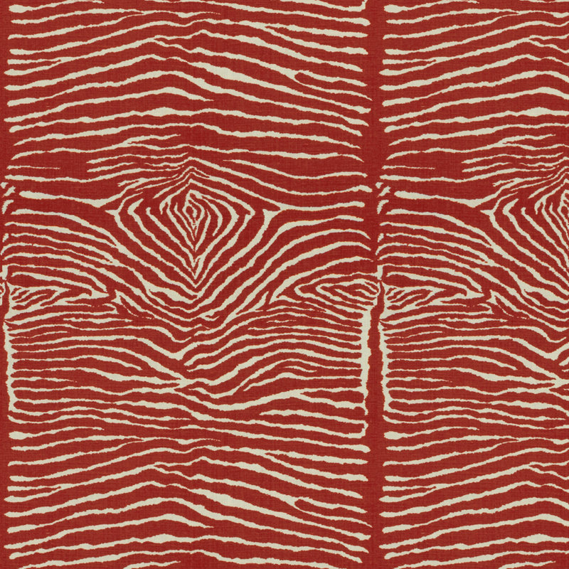 Hommage Le Zebre Fabric, Red
