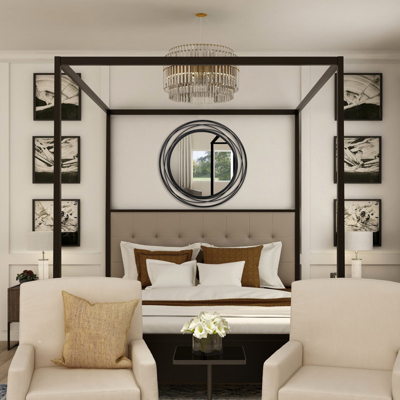 Miroir d'appoint Firsdon, Noir
