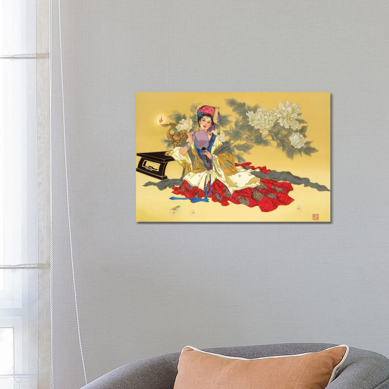 La Coquette - Painting on Canvas, Wrapped Canvas, 66.04 cm H x 45.72 cm W x 3.175 cm D